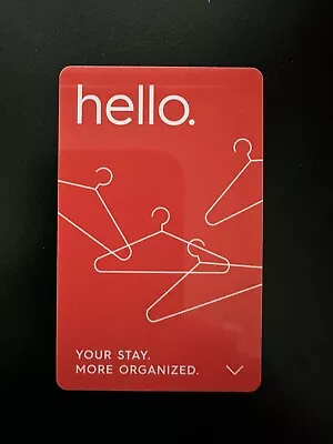 Townplace Suites By Marriott Hotel Magnetic Keycard Red/Hangars • $1.99