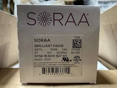 (A) Soraa Par36 Dimmable LED Luminaires Retrofit 18.5W 2700K 12V 50/60Hz ⭐️ • $14.96