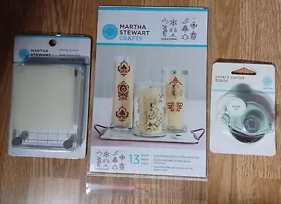 Martha Stewart Crafts Lot Of 3 - Adhesive Stencils - Stamp Mount - Rotary Blade  • $16.99