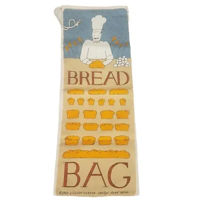 Vintage 1980s Lillian Vernon “Bread Bag” Perfect For Large French Bread Loaf • $15.99