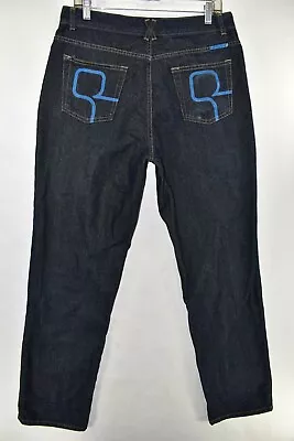 Ted Baker Jeans Straight Slight Taper Mens Button Fly Size 34 Blue Meas. 32x34 • $6.77