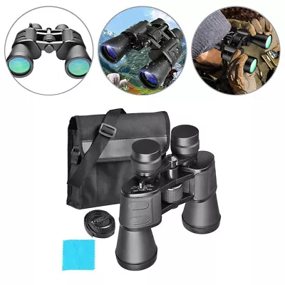 180x100 Military Zoom Powerful Binoculars Day/Night Vision Optics Hunting& Case • £21.39