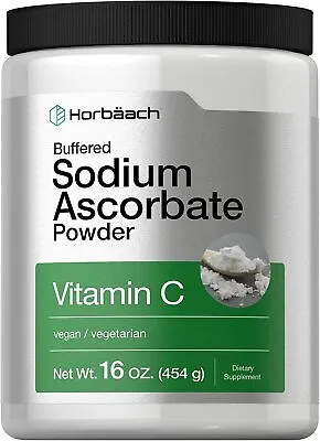 Sodium Ascorbate Vitamin C Powder | 16 Oz | Buffered Vegetarian | By Horbaach • $19.99