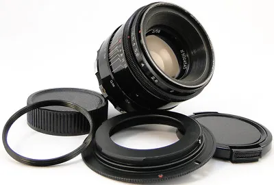 1960! ⭐Original ZEBRA (Glossy)⭐ MMZ ⇒ BelOMO HELIOS 44-2 Lens Canon EOS EF Mount • $119.99