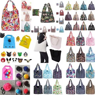 Women Reusable Foldable Recycle Eco Grocery Bag Shopping Carry Bag Tote Handbag. • $3.58