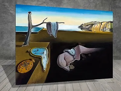  Salvador Dali The Persistence Of Memory CANVAS PAINTING ART PRINT POSTER 874 • £7.43