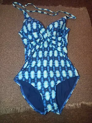 M&S Swimsuit UK 14  Wire-free Lightly Padded  ; • £8.50
