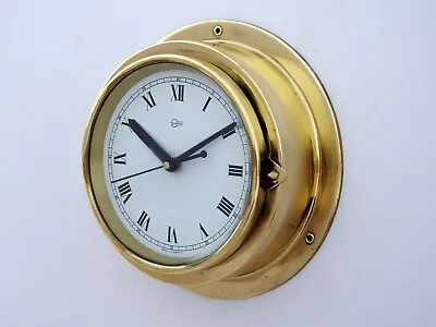 Maritime Brass Slave Clock Vintage Navigation Barigo Germany Ships Boat Nautical • $192.50