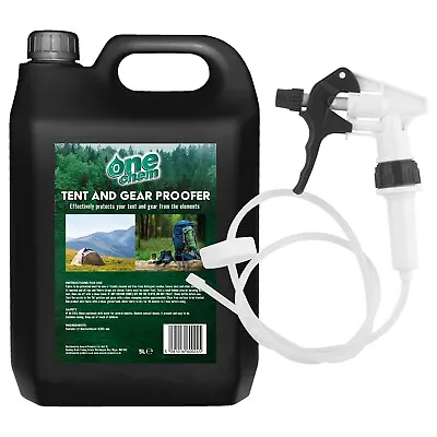 Tent And Gear Waterproof  5 Litre Spray Long Hose Trigger One Chem • £19.99