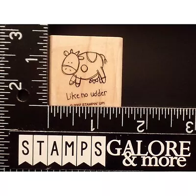 Stampin' Up! Rubber Stamps 2007 VERY PUNNY LIKE NO UDDER COW #14 • $1.99