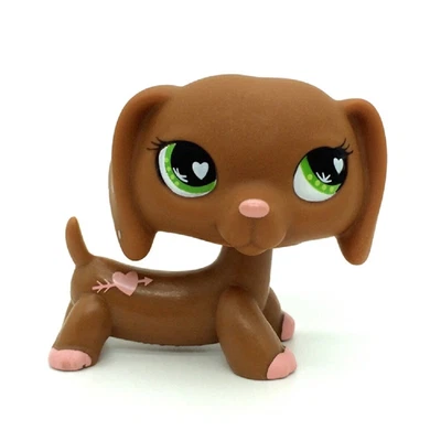 £10.99 • Buy Littlest Pet Shop Valentine Toys With Pink Hearts Figure LPS #556 Dachshund Dog
