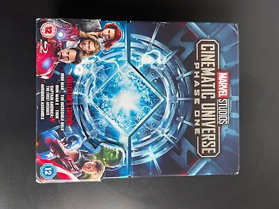 !2 Marvel Studios Cinematic Universe Phase One 1 BLURAY Collectors Edition Set • £26.99