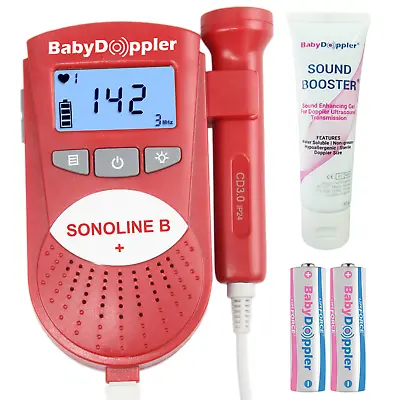 UK Sonoline B Water-Resistant Fetal DopplerBaby Heart MonitorBacklight LCDGeL • £71.94