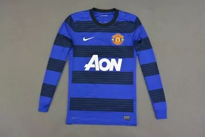 2011-2013 Nike Manchester United Long Sleeve Away Shirt SIZE S (adults) • $52.29
