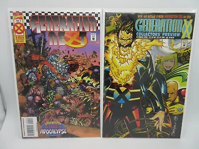 £5.73 • Buy Marvel Generation X Collector's Preview #1 + Generation Next 4 Age Of Apocalypse