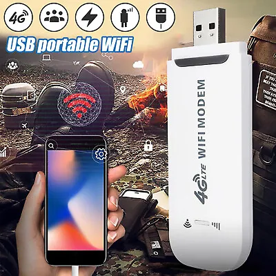 Portable 150Mbps WiFi LTE Router 4G SIM Card USB Modem Pocket Hotspot Dongle • $23.99