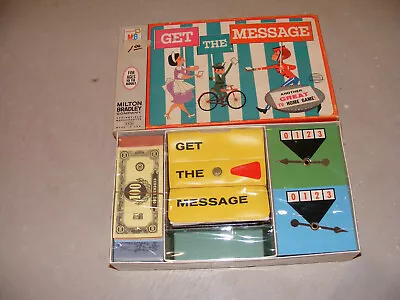 Vintage Milton Bradley TV Game Of Get The Message -sealed  Game Is Unused - 1964 • $34