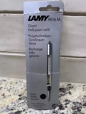 Vintage New Sealed Lamy M16 Giant Ballpoint Pen Ink Refill Black Medium M • $9.99