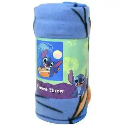 Disney Stitch Fleece Blanket 45 X 60 Inch Fleece Throw Blanket • $19.99