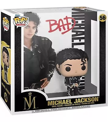 Funko Pop Albums #56 Michael Jackson Bad Vinyl Figure With Case 2024 • $29.99