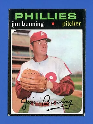 1971 Topps #574 Jim Bunning VG Very Good Philadelphia Phillies HOF • $1.20