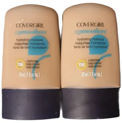 Covergirl Smoothers Foundation. Hydrating Makeup. #750 Creamy Beige (2 Pack) • £12