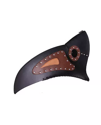 Steampunk Brown Black Bird Costume Mask Medieval Plague Doctor Beak Latex • $13.56