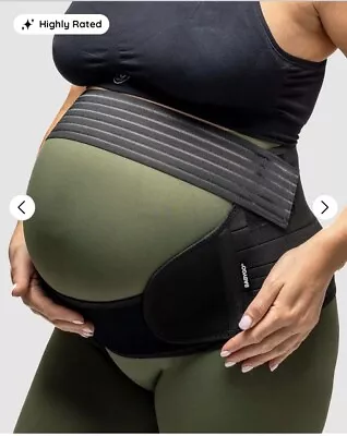 Pregnancy Maternity Belt Lumbar Back Support Waist Band Belly Bump Strap Size L • £5