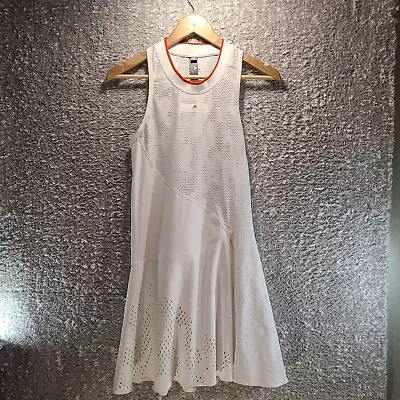 Adidas Stella McCartney Womens White Barricade Tennis Dress Size 40 • $44.99