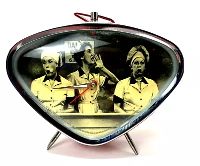 Centric ~ I Love Lucy Retro Triangle Alarm Clock ~ Chocolate Factory ~Tested • $17.88