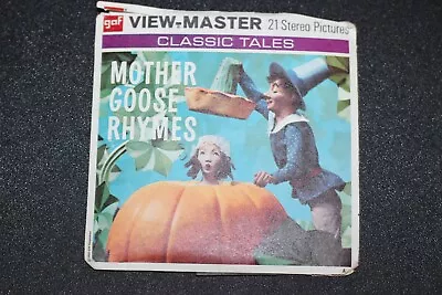 Mother Goose Rhymes Gaf 1960 Viewmaster Reels 3 Reels 21 Pictures B410 • $7.99