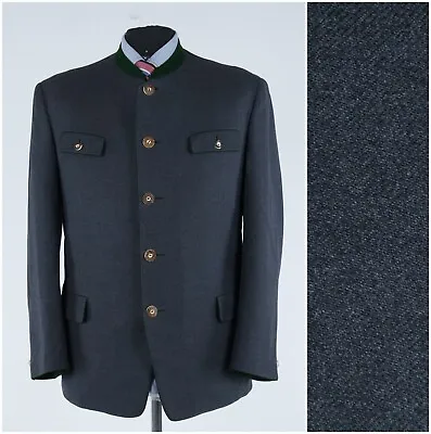 Mens Trachten Loden Blazer 44S UK Size H.WOSCHNER Grey Wool Sport Coat Jacket • £59.99