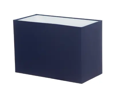 Hand Made Navy Blue Rectangle Lampshade • £18.90