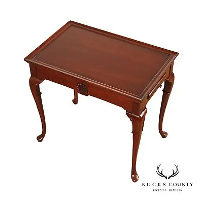 Queen Anne Style Mahogany Tea Side Table • $695