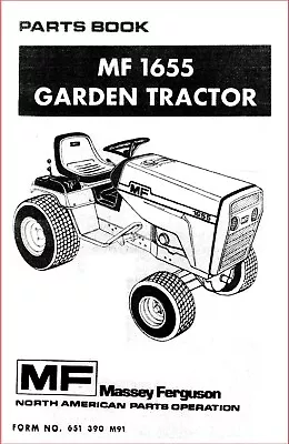 1655 Tractor Service Parts & Repair Manual Massey Ferguson Mf 1655 Mf1655 • $19.97