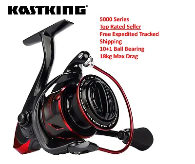 KastKing Sharky III Ball Bearings10+1 18KG Max Drag Fishing Reel Durable Metal • £61.94