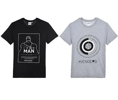 Mens Marvel Avengers Character T Shirt Top Summer Sizes In S M L & XL • £8.49