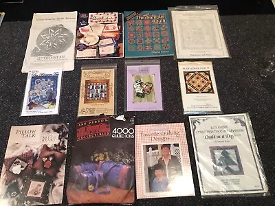Vintage QUILT BOOKS / Quilting Patterns / Home Decorating Lot Of 12 • $5.99