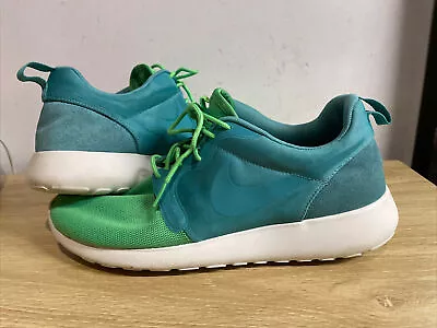 Nike Men Roshe Run Hyperfuse 9.5US/ 8.5UK/ 43EUR. Turquoise/ Green. 616325-331 • $39.95