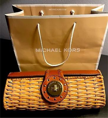 Michael Kors Vintage Weave Clutch & Gift Bag • $45