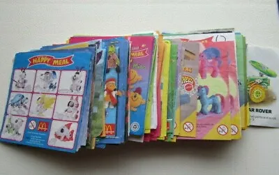 McDonalds Toys Information Inserts Happy Meal Toy Leaflets 1988+  Variants (e28) • £1.89