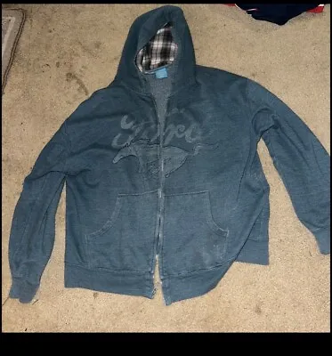 Vintage Ford Mustang Jacket Hoodie Mens Size Large • $50