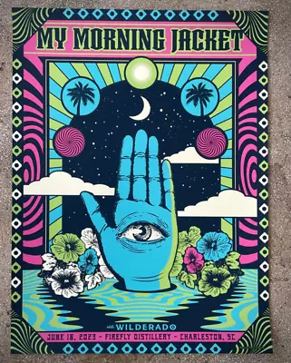 OFFICIAL My Morning Jacket Poster Charleston SC 2022 SIGNED AP #/60 MMJ Status • $74.99