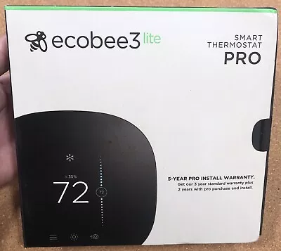 NEW OPEN BOX Ecobee 3 Lite Pro Smart Thermostat (Pro Edition) EB-STATE3LTP-02 • $94.99