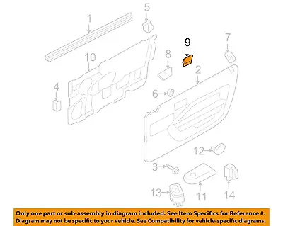 FORD OEM 05-14 Mustang Door-Escutcheon Right 5R3Z6322620AAC • $11.99