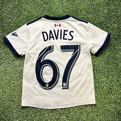 2017 2018 Vancouver Whitecaps Davies Shirt Jersey Adidas Kit White Home Baby L • $18.17