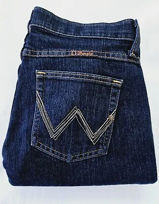 Wrangler WRQ20DD Ultimate Riding Q Baby Jeans Ladies Size 13/14 X 28 • $51