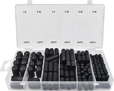 $21.59 • Buy 160pc Carburetor And Vacuum Rubber Caps Plug Assortment Kit Intake Vacuum Line