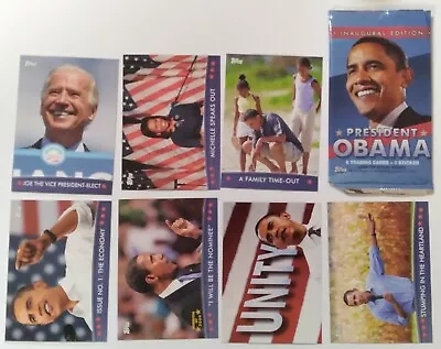 2008 President Obama 3 Topps Packs Opened  Inaugural Edition • $5