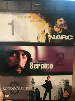 Serpico / Narc / The Untouchables DVD Al Pacino (2004) • £2.52